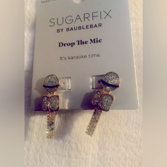 ❌❌SOLD OUT❌❌🆕 “Drop The Mic” Earrings by Sugarfix/Baublebar - Picture 3 of 5